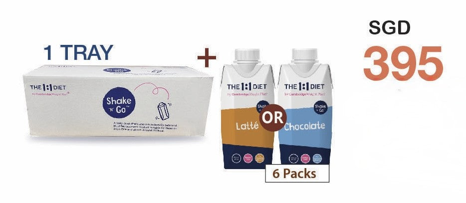 The 1:1 Diet - Shakes N Go Latte (1 tray 24 pak)