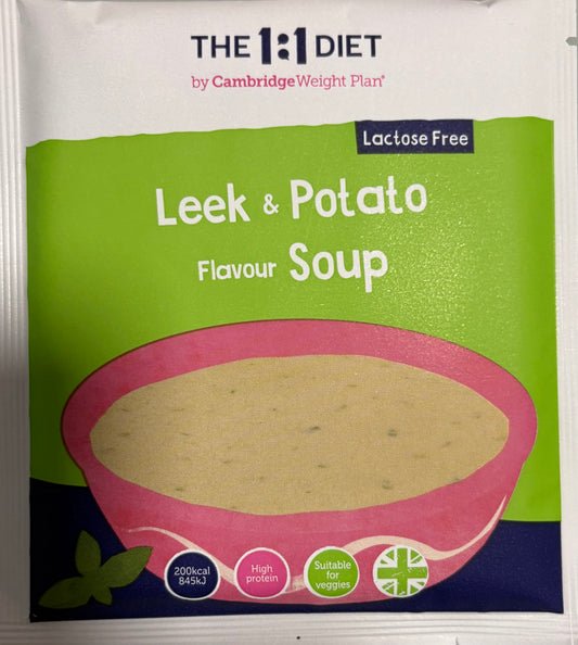 The 1:1 Diet soup- Leek & Potato flavour  Lactose free (1 box 21 satches)