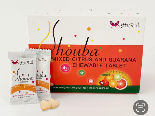 Shouba - Mixed Citrus And Guarana Chewable Tablet (120 pcs)