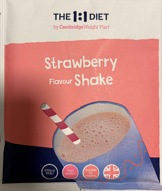 The 1:1 Diet Shakes - Strawberry flavour (1 box 21 satches)