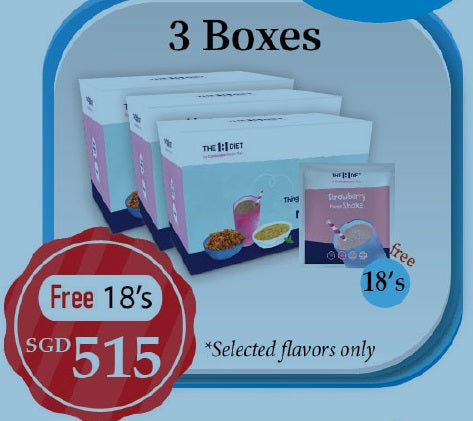 3 boxes promotion package
